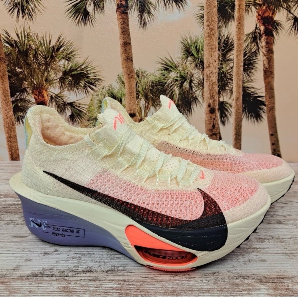 Nike Air Zoom 💅 Alphafly NEXT% 3 Coconut White Shoes FD8315-101 Wmns 7.5 8.5 10 - Picture 2 of 15